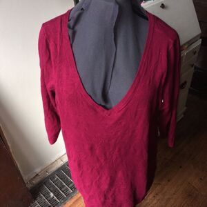 Torrid 3x plus size V-neck sweater with ruched sides
